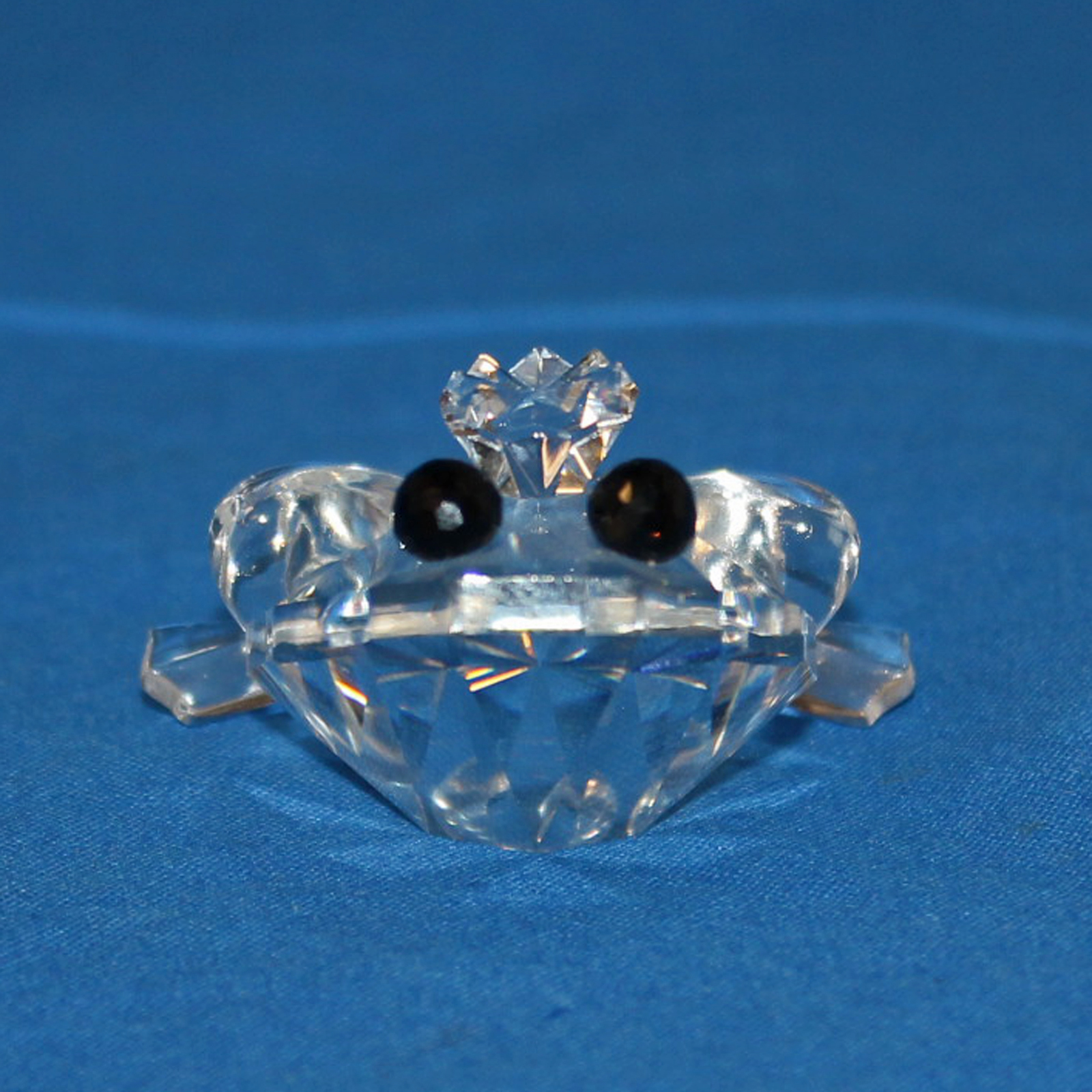 swarovski crystal frog figurine