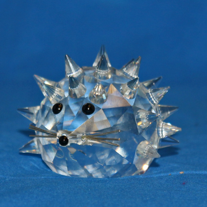 crystal hedgehog figurine